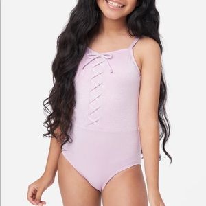 NWT Justice girls swimsuit, Medium (10)